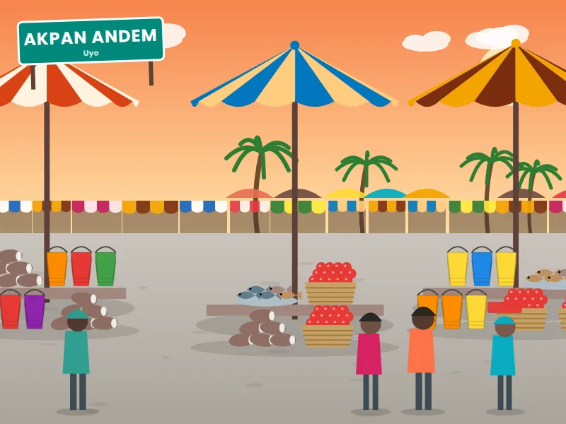 Akpan Andem Market — Foodstuff & general goods