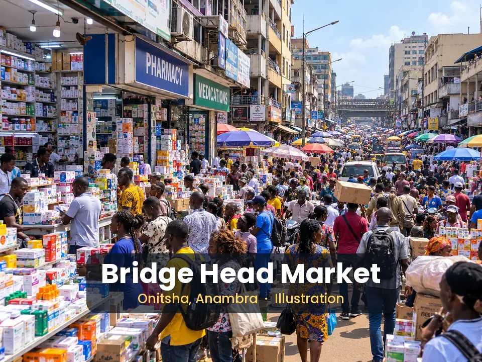 Bridge Head Market — Pharmaceuticals & medical supplies (wholesale)