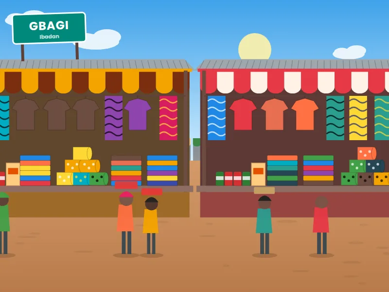 Gbagi Market — Textiles & general goods (wholesale)