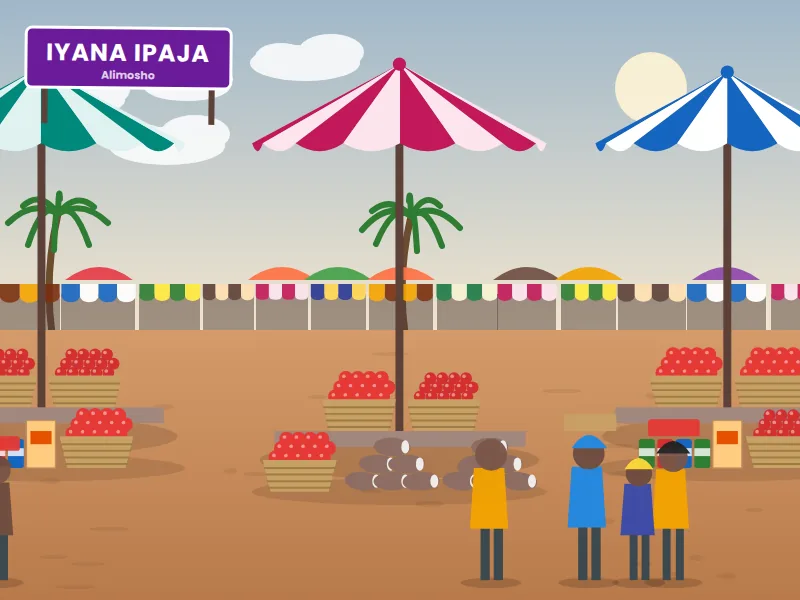 Iyana Ipaja Market — Foodstuff & everyday goods