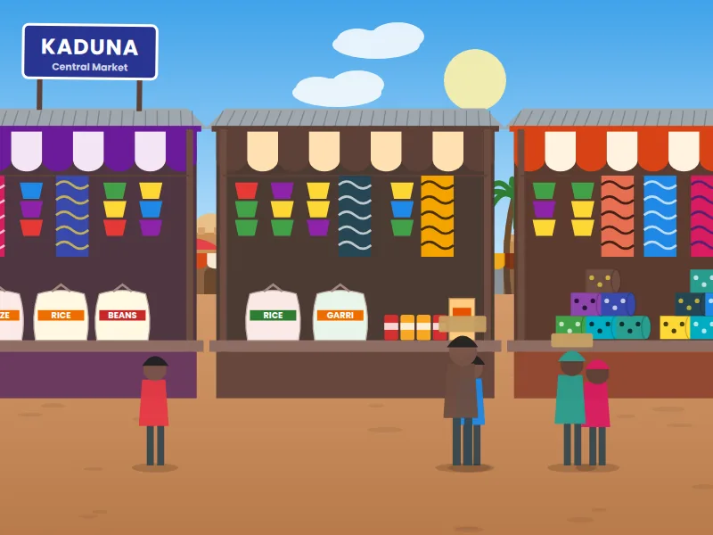 Kaduna Central Market — General goods, textiles & foodstuff