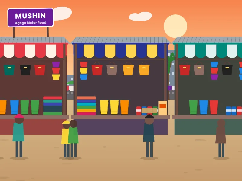 Mushin Market — General goods & textiles