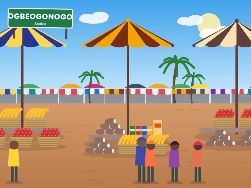 Ogbeogonogo Market — Foodstuff & general goods
