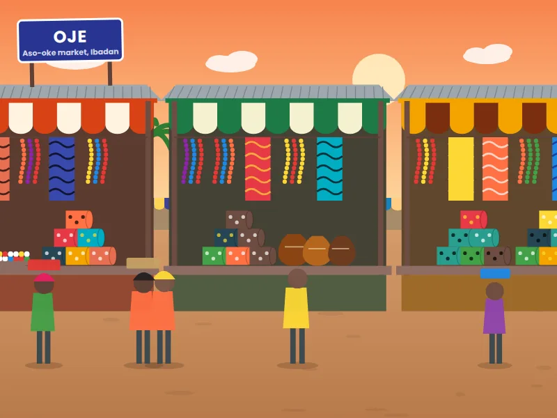 Oje Market — Aso-oke, traditional fabrics & crafts