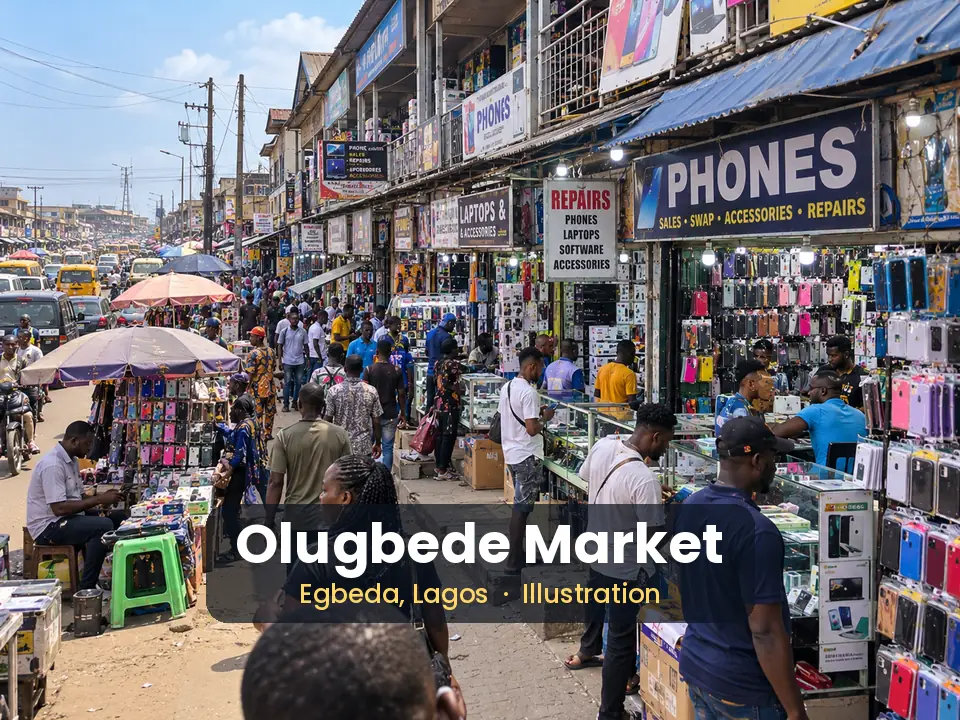 Olugbede Market — Phones, gadgets & everyday goods