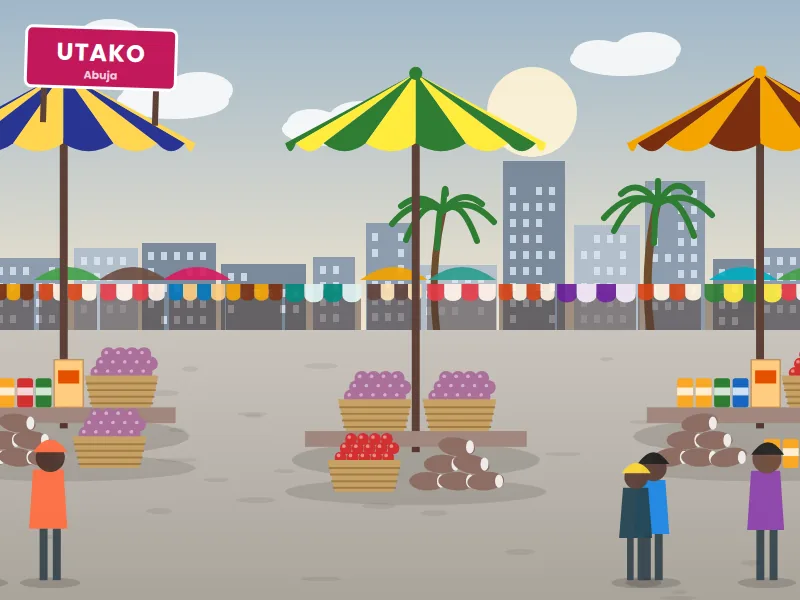 Utako Market — Foodstuff & everyday goods